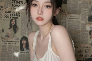 报纸墙 可爱漂亮美女平板电脑壁纸
