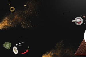 黑色五香辣椒热干面淘宝banner