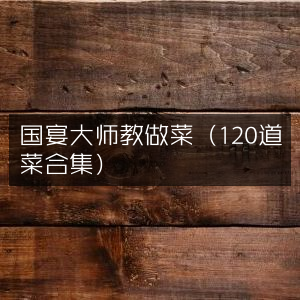 国宴大厨120道菜肴制作秘籍合集 | 家庭生活烹饪书籍阅读