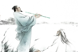 水墨画古人