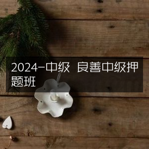2024良善中级押题班，精准预测，助力中级考试