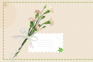 教师节鲜花复古灰色