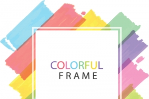 彩色涂鸦笔刷花纹高清PNG透明装饰元素设计素材免费下载