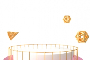 C4D粉红色底座