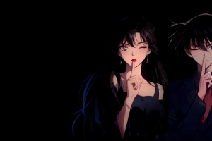小兰和柯南 3440x1440带鱼屏动漫壁纸