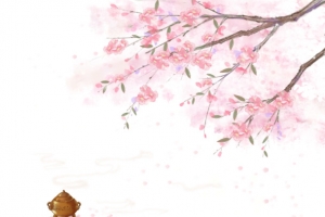 春天樱花花瓣香炉