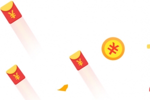 红包 飞溅 钱币