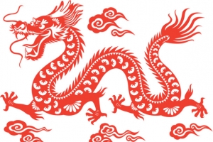 剪纸画龙素材