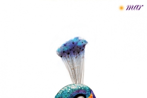 孔雀东南望彩绘油画动物