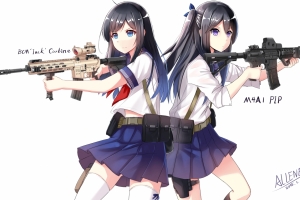 战舰少女 水手服 5k动漫壁纸