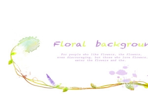 手绘简约花朵装饰