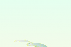 国风碧绿金色云插画风