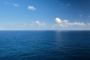 大海 涟漪 地平线 云 天空 4k壁纸 3840x2160