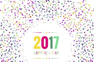 2017新年碎片化边框矢量素材