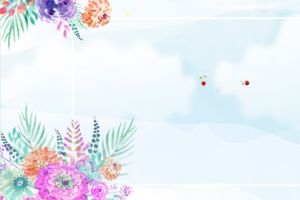 夏季蓝色手绘清晰电商蓝天banner