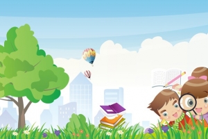 开学典礼小学展板背景素材