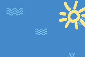 蓝色海洋生物海报背景