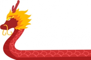红色龙舟图片