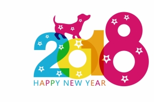 2018狗年可爱4k桌面壁纸
