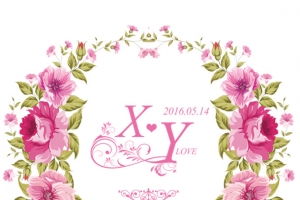 婚礼花边