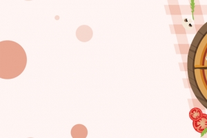 美味披萨手绘文艺黄色banner
