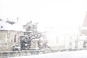 冬季雪景文艺大气白色banner