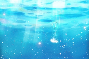 浪漫海洋星星背景