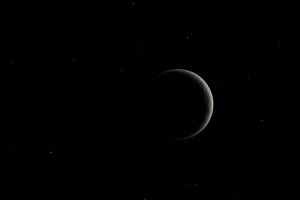 月亮 太空 黑色 星星 4k壁纸 3840x2160