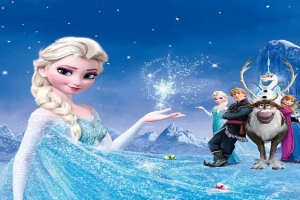 冰雪奇缘背景海报
