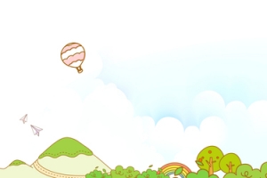 卡通清新绿色户外建筑banner