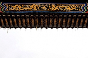 中国风古代花纹房屋