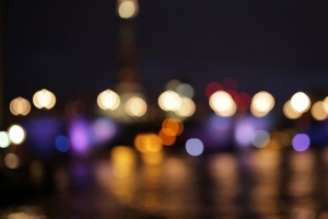 夜色中的灯光背景