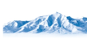 梦幻白色雪山