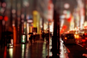 城市夜景摄影背景