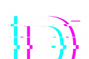 抖音风格英文字母D