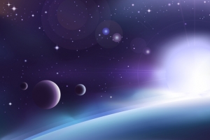 绚丽星空背景矢量图