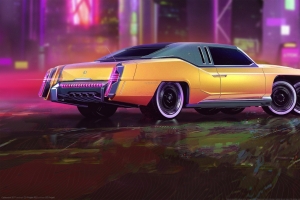《赛博朋克2077 Cyberpunk 2077》搞笑汽车4k游戏壁纸