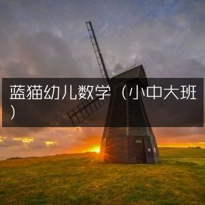 蓝猫幼儿数学课程（适用于小中大班）