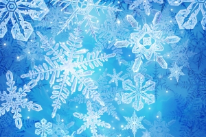 梦幻雪花背景