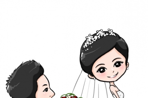 跪地求婚卡通漫画