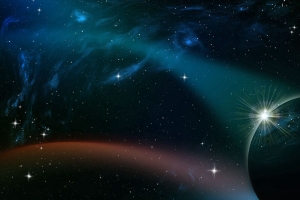 行星 恒星 辐射 星空 银河系 宇宙 4k壁纸 3840x2160