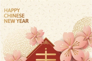 新年春节金色3D立体新式简约背景