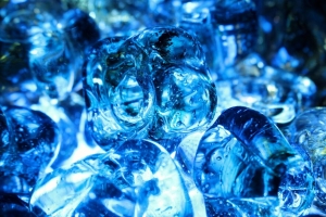  ice 微距 蓝色 背景 4k壁纸 3840x2160