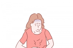 医疗健康女性肚子疼