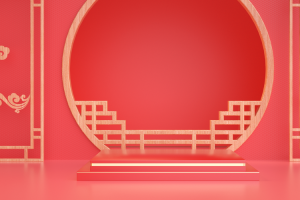 国潮，C4D，微场景，中国风