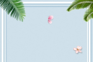 清新剪纸风夏日清仓背景