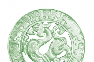 中国龙形玉佩