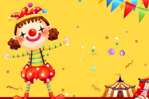 愚人节卡通童趣黄色banner