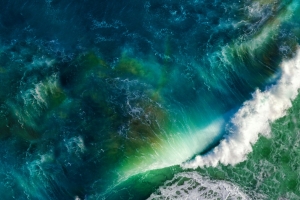 IOS 苹果MAC 大海 海浪风景4K壁纸