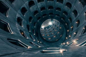 隧道 建筑 背光 眩光 反射 4k壁纸 3840x2160